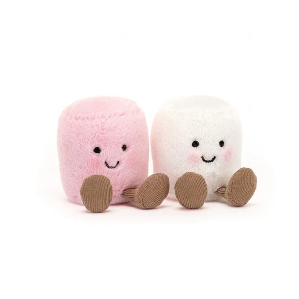 NWT Jellycat Amuseables Pink and White Marshmallow